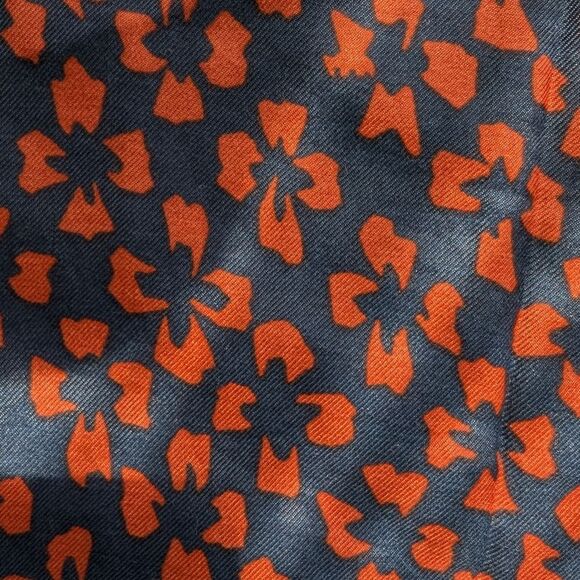 Hobbs Floral Patterned Navy Button-Up Shirt Dress Silk Blend Small - Picture 12 of 16